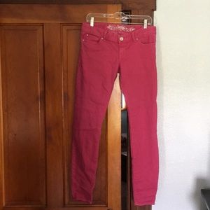 Express dark pink jeggings